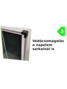 100W 12V monokristályos napelem,  1190×450×30 mm