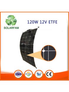 120W 12V ETFE hajlítható flexibilis napelem