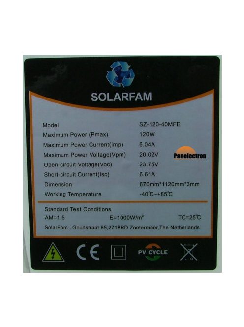 120W 12V ETFE hajlítható flexibilis napelem