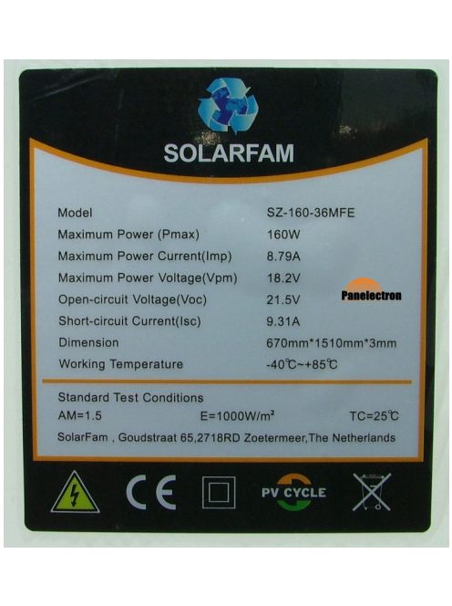 160W 12V ETFE hajlítható flexibilis napelem