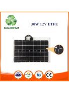 30W 12V ETFE hajlítható flexibilis napelem