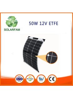 50W 12V ETFE hajlítható flexibilis napelem