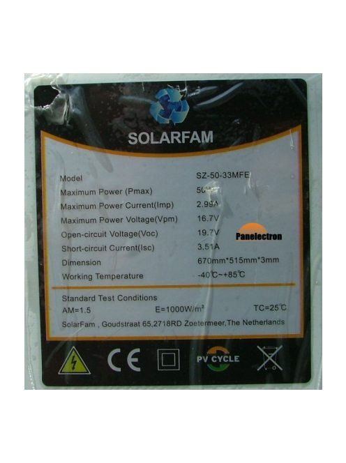 50W 12V ETFE hajlítható flexibilis napelem