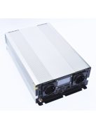 EcoSine UPS-2000-12-LCD szinuszos inverter kijelzővel, beépített töltővel és átkapcsolóval 2000W 12V, távvezérelhető