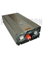 EcoSine UPS-2000-12-LCD szinuszos inverter kijelzővel, beépített töltővel és átkapcsolóval 2000W 12V, nem távvezérelhető