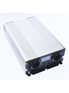   EcoSine UPS-2000-24-LCD szinuszos inverter kijelzővel, beépített töltővel és átkapcsolóval 2000W 24V, távvezérelhető